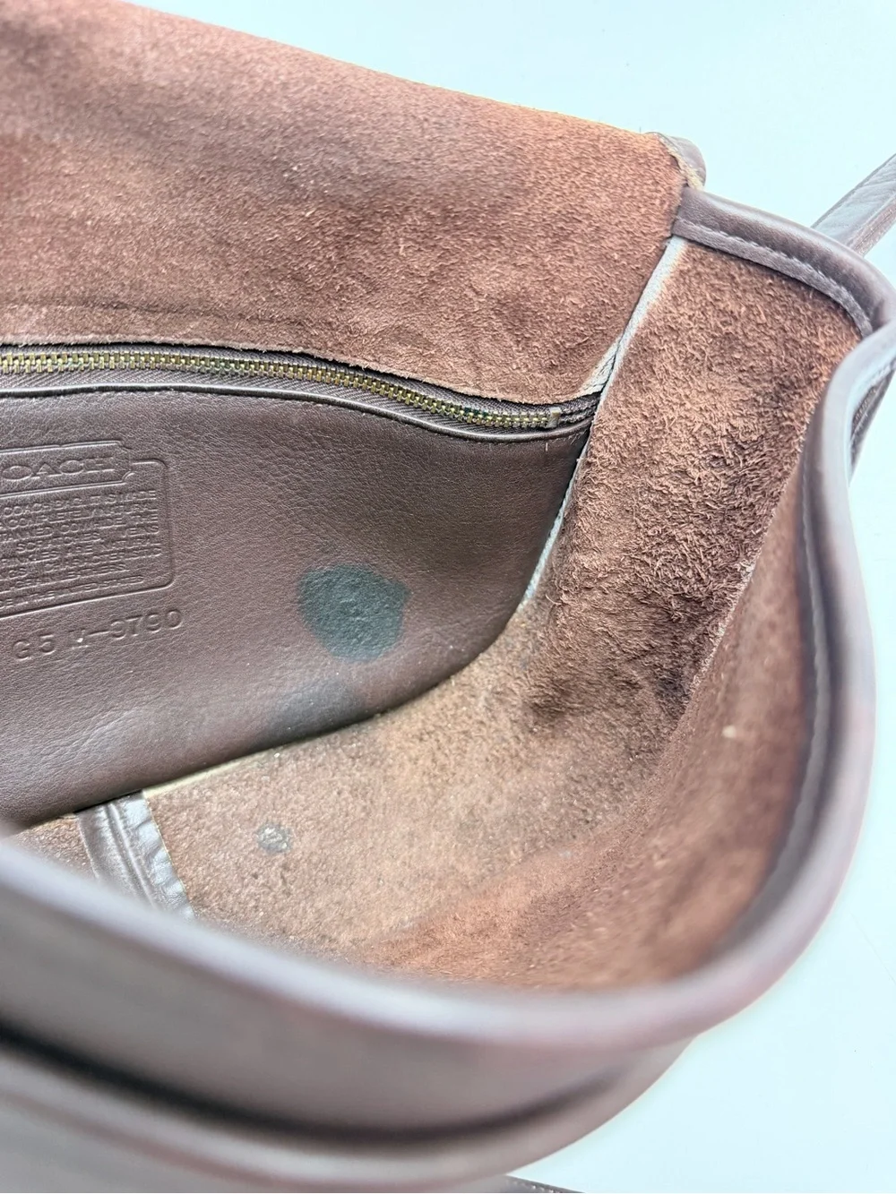 Vintage Coach 9790 City Leather Bag Crossbody Chocolate Brown